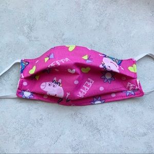 pink peppa pig face mask (adult & kids)